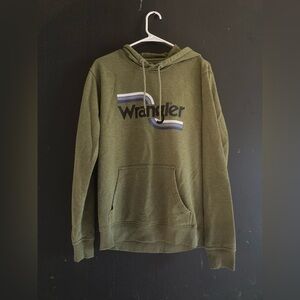 Wrangler Olive Green Hoodie for Men